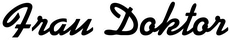 Mrs. doctor logo Frau doktor logo